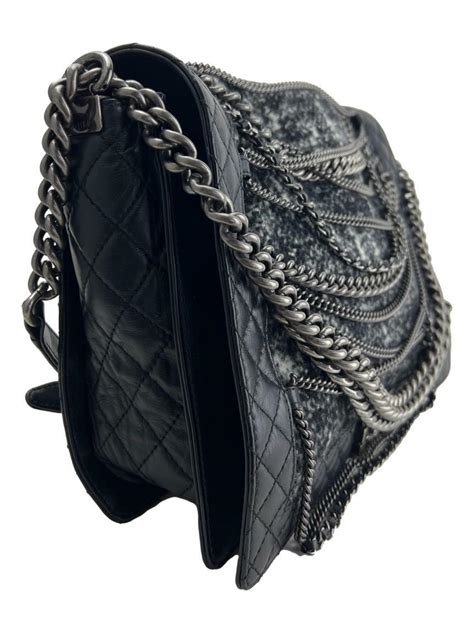 bolsa tiracolo boy chanel inspired|chanel black handbags.